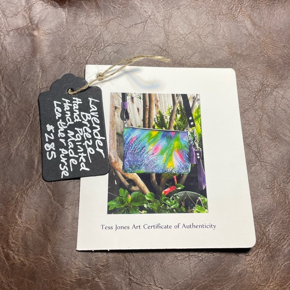 NWT Handpainted, Handmade One of a Kind Cross Body Purse - Picture 8 of 10